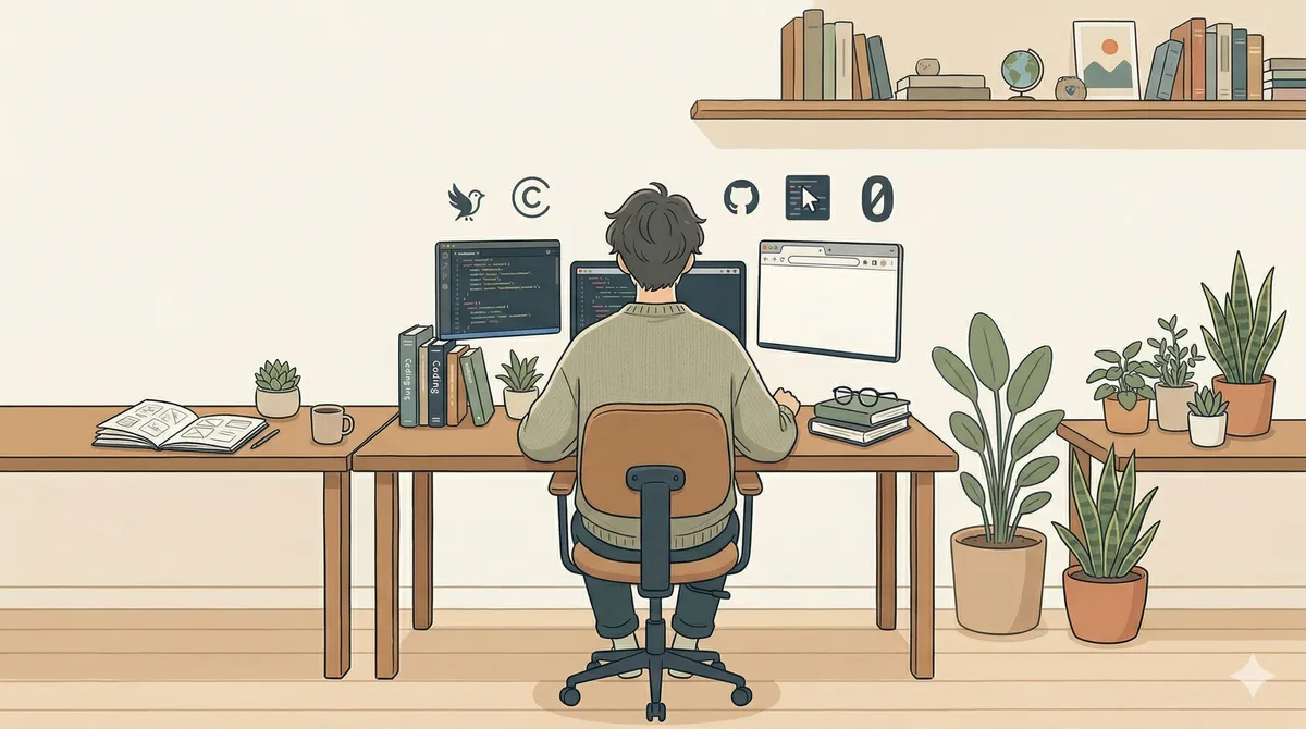 AIに仕事を奪われたい - エンジニアがAIツールを使いこなすイラスト